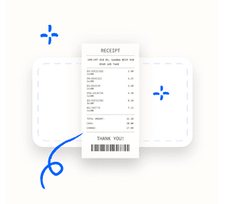 Easily upload receipts